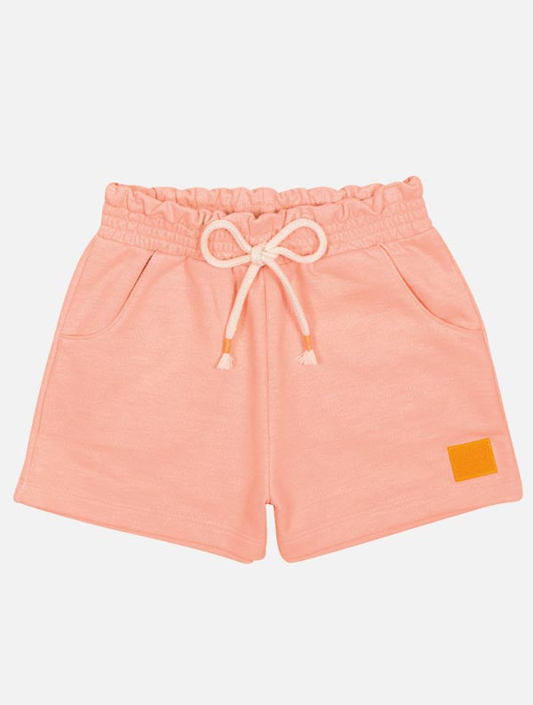 Conjunto Infantil Cinti Verão Shorts e Blusa Laranja Borboletinha