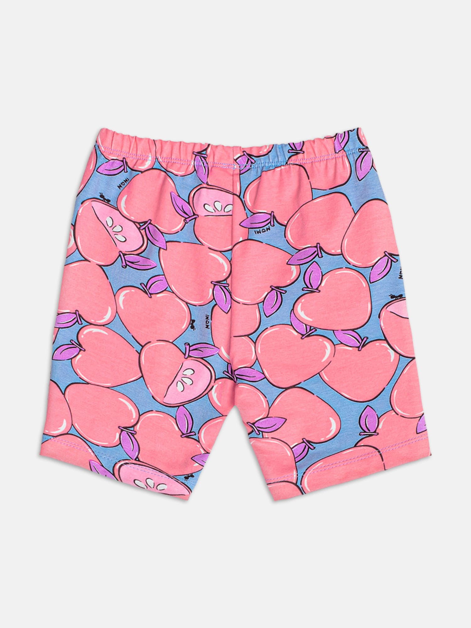 Conjunto Infantil Momi Verão com Shorts Ciclista e Blusa Azul Love Summer
