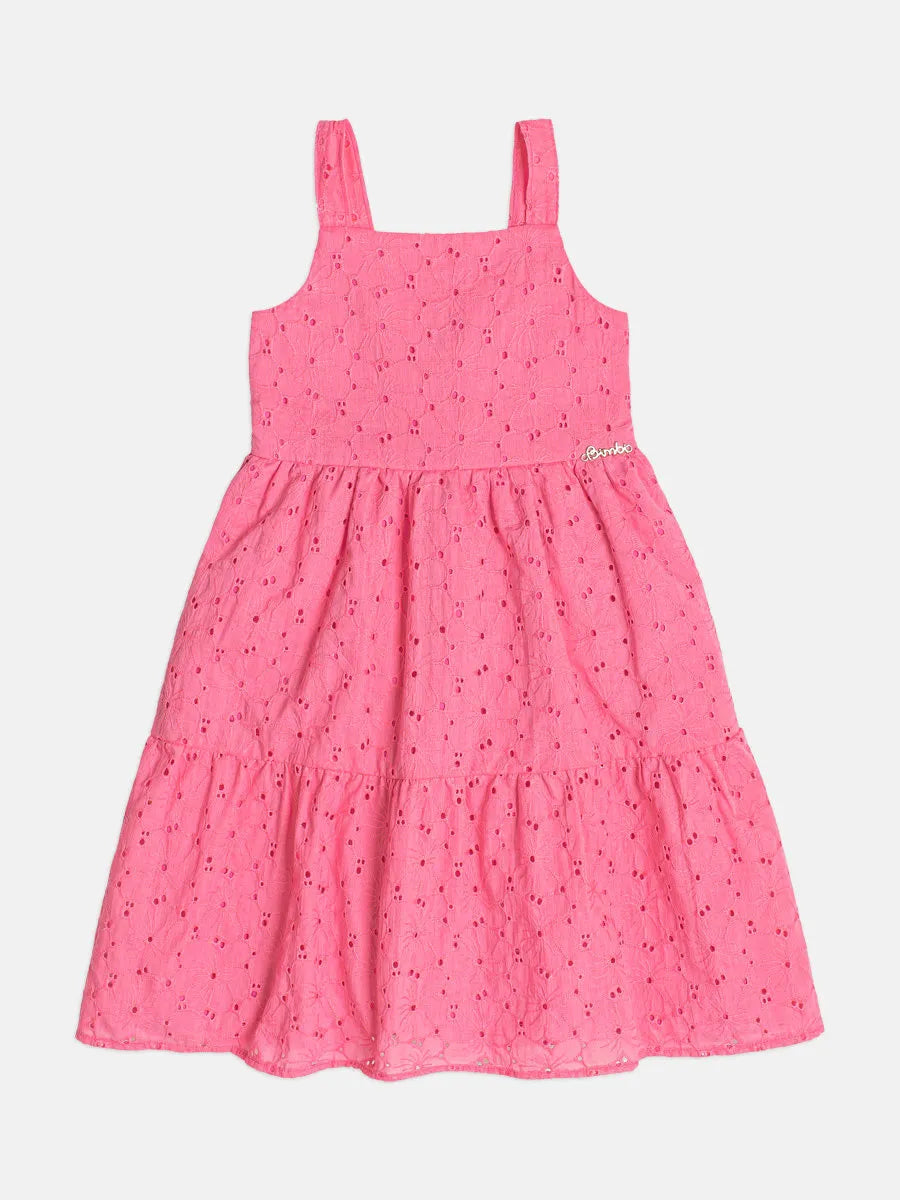Vestido Infantil Bimbi Laise Rosa