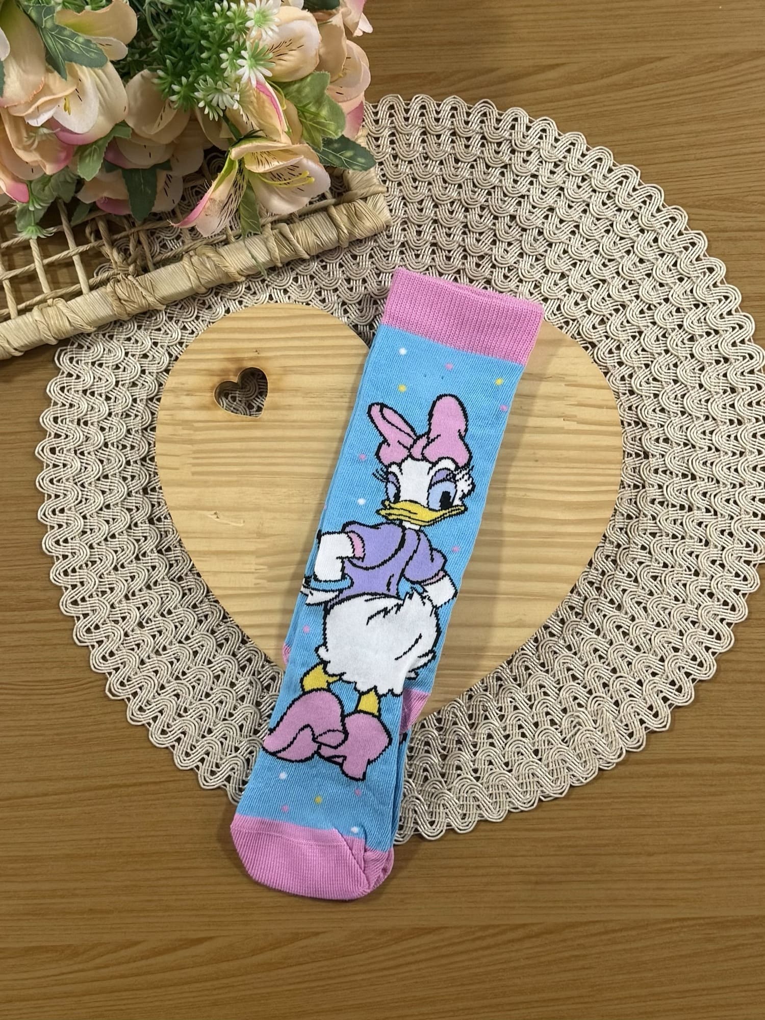 Meia Infantil Lupo 3/4 Margarida Disney