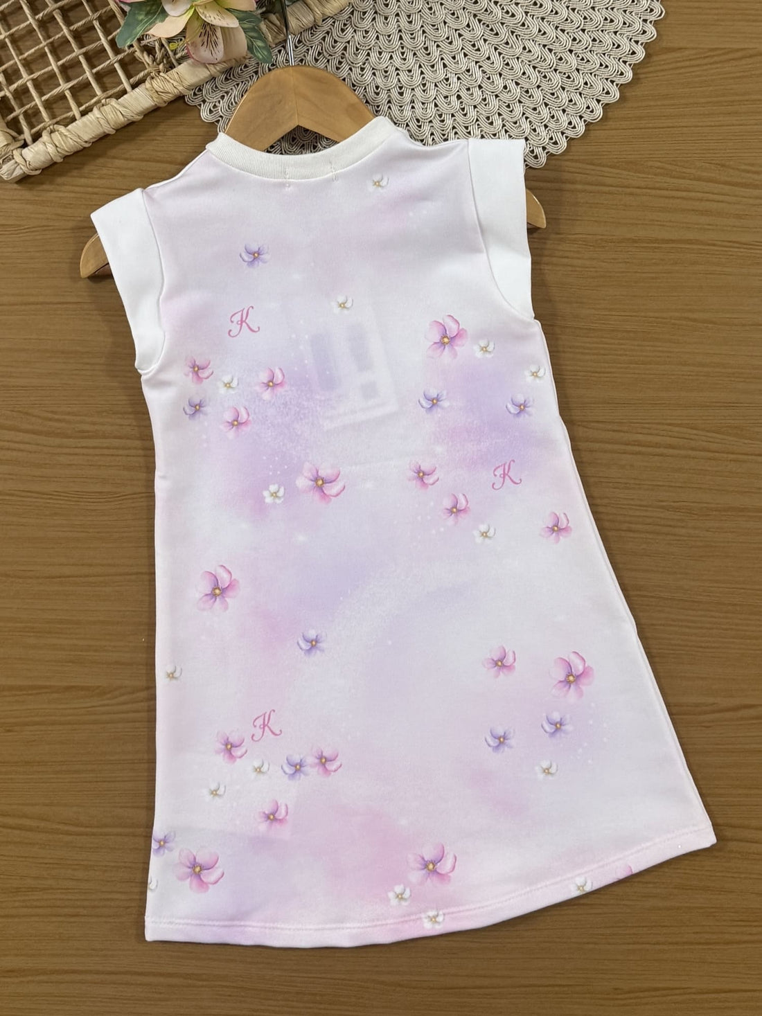 Vestido Infantil Kukiê Verão Branco Princesa Rapunzel