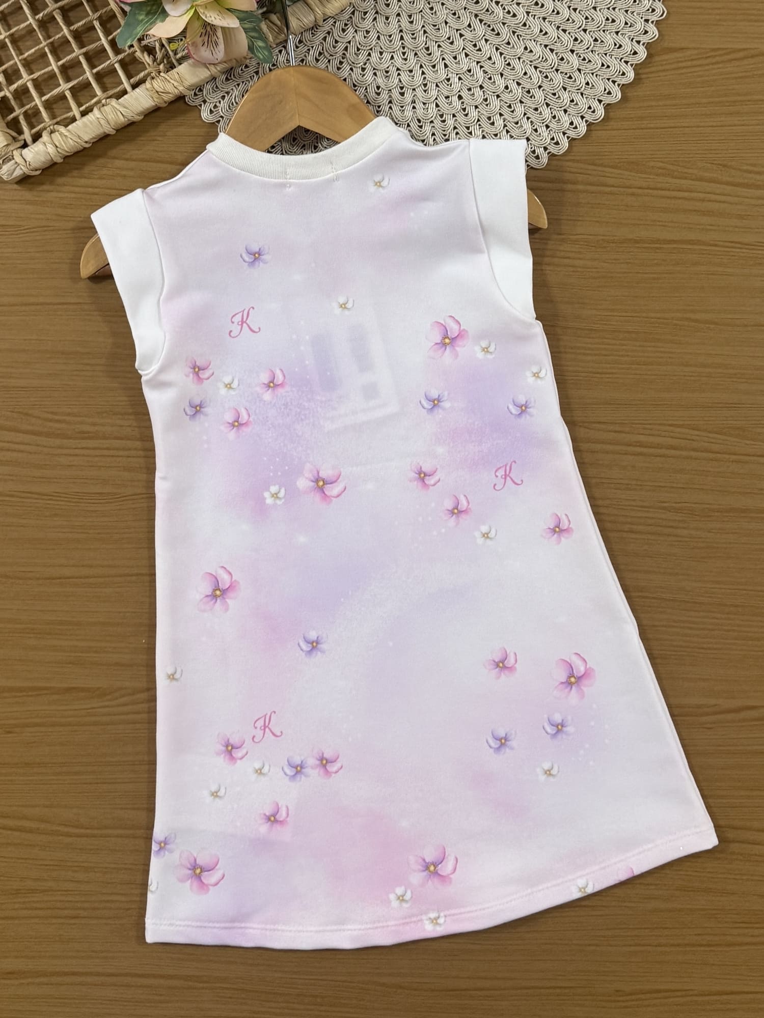 Vestido Infantil Kukiê Verão Branco Princesa Rapunzel