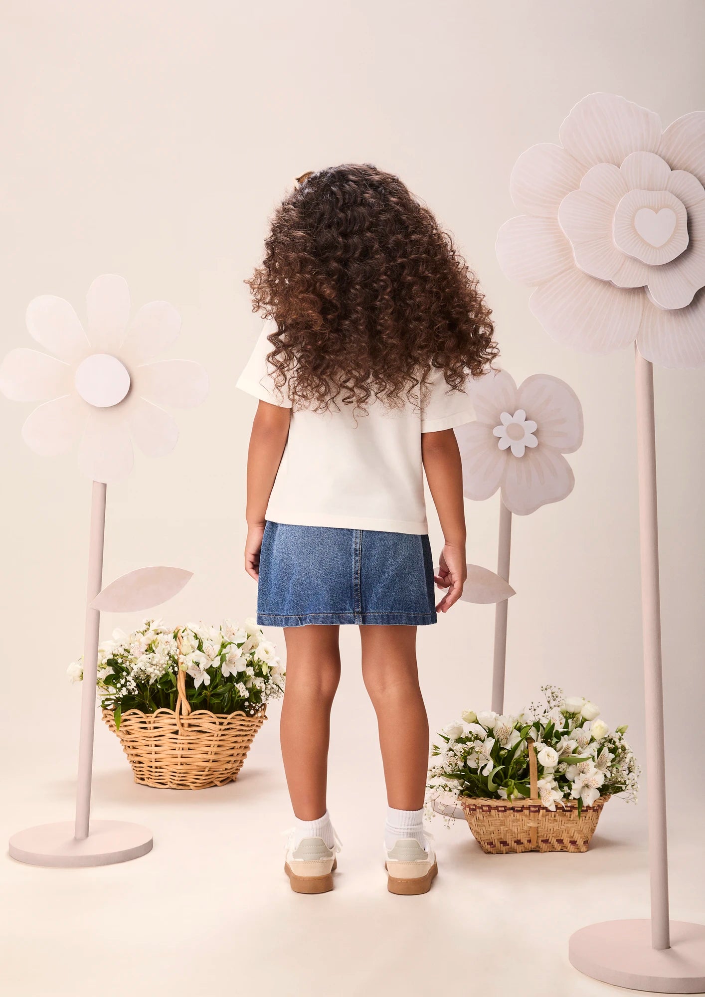 Blusa Infantil Menina Momi Branca Bolsinha 3D com Strass