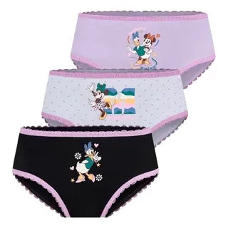 Kit Calcinha Infantil Lupo Daisy Duck e Minnie Disney