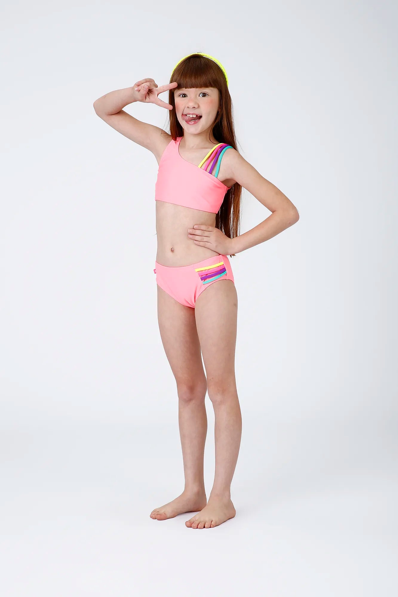 Biquíni Infantil Siri Kids Salmão Maite Zig Zag 43044