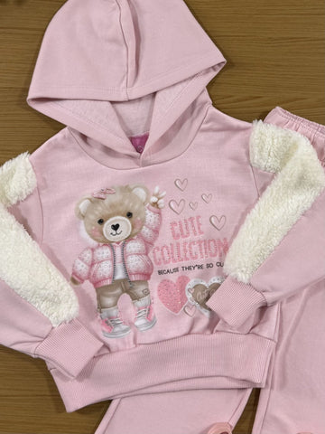 Conjunto Infantil Cinti Inverno Calça e Blusa Ursinha Cute