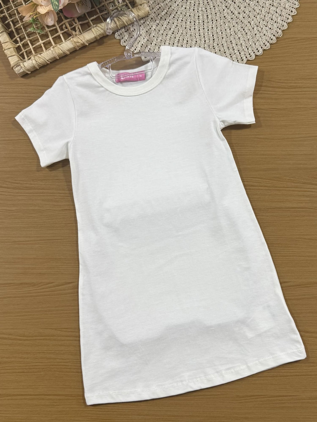 Vestido Infantil Cinti Verão com Pulseira e Sobreposição Azul Frutinhas