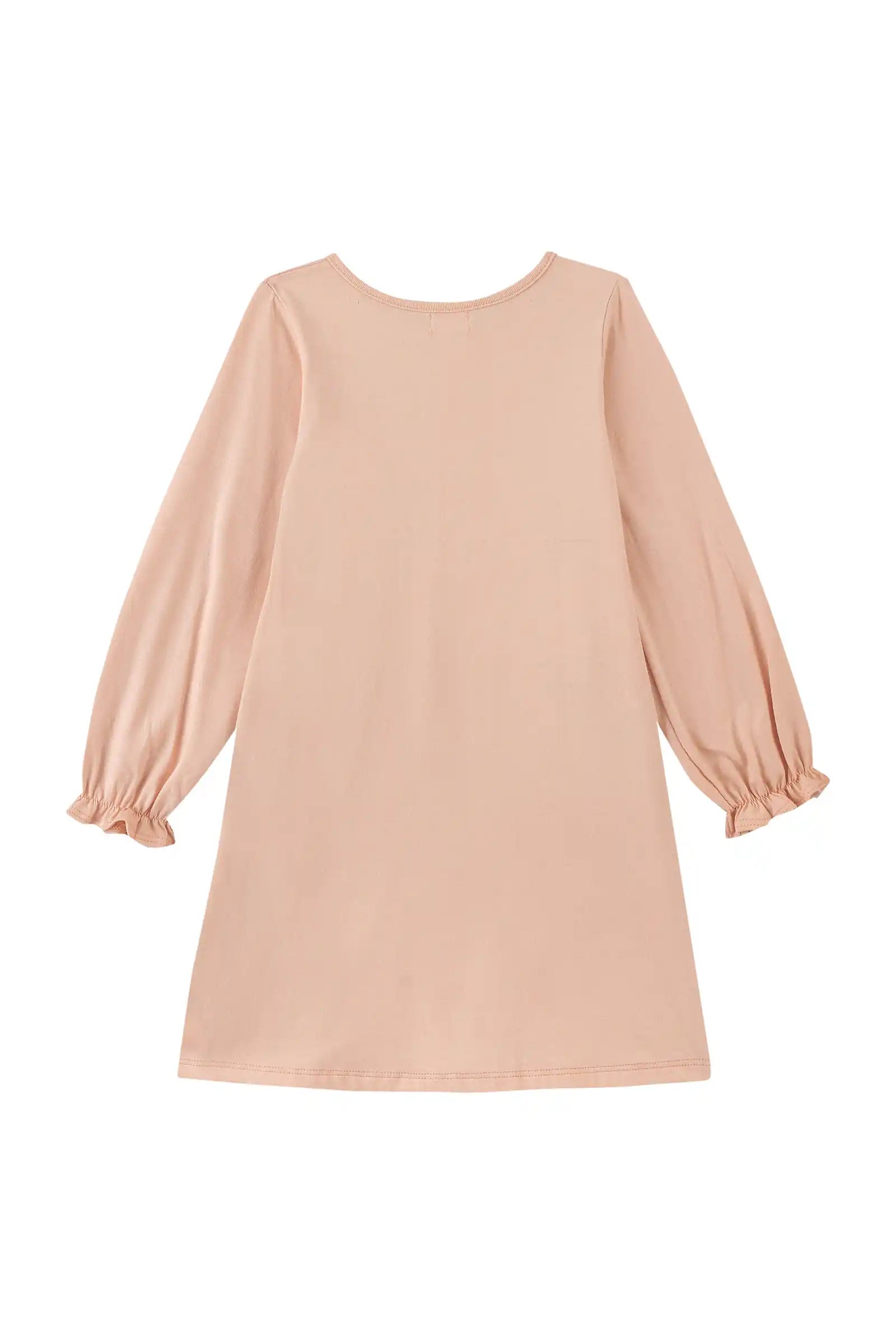Vestido Infantil Kukiê Inverno Rosa Claro Cartinhas de Amor