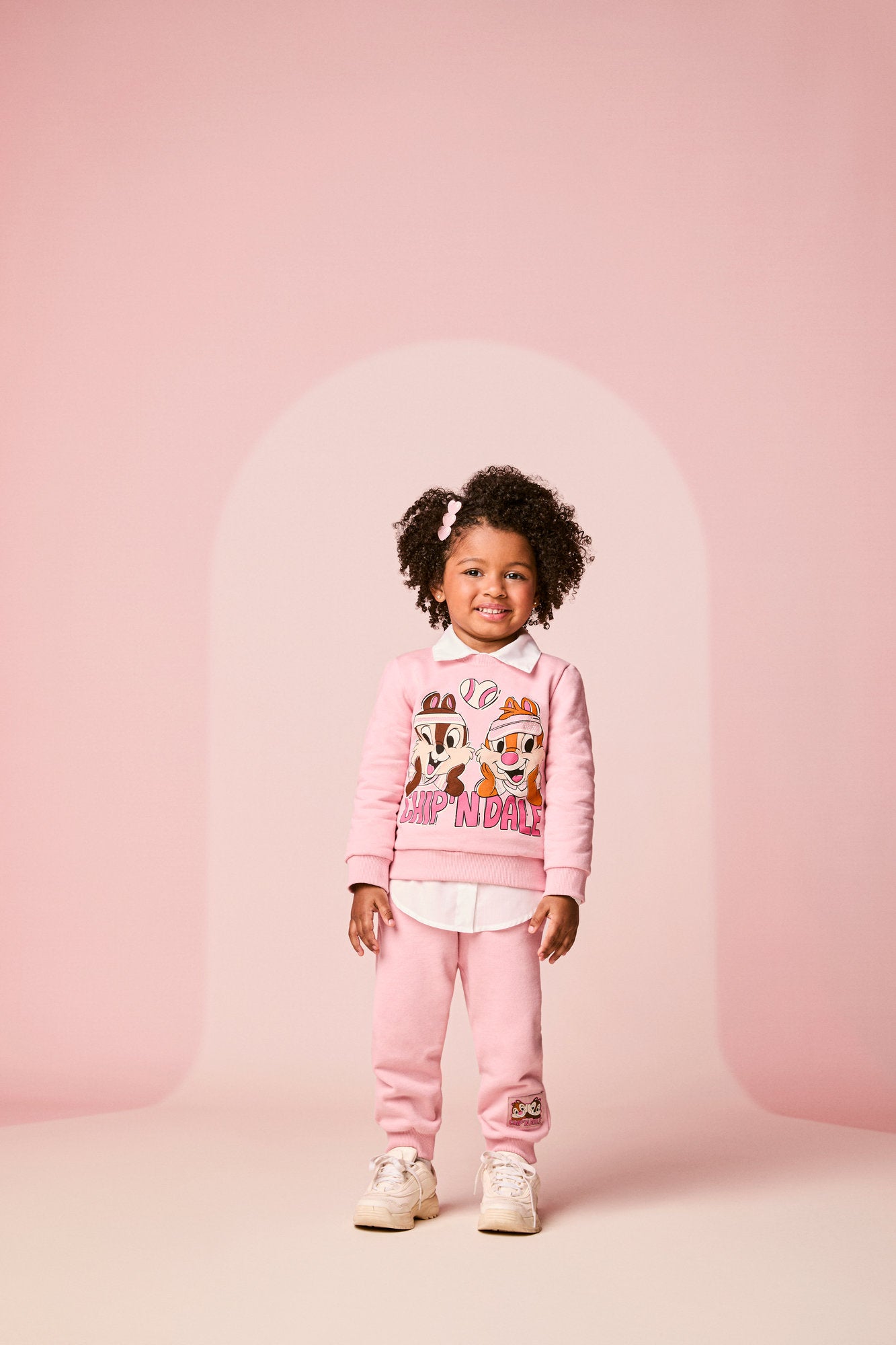 Conjunto Infantil Momi Inverno com Calça e Moletom Flanelado Rosa Tico e Teco Strass