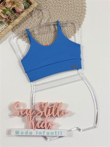 Top Infantil Siri Kids Sport Sara Max Azul 42845