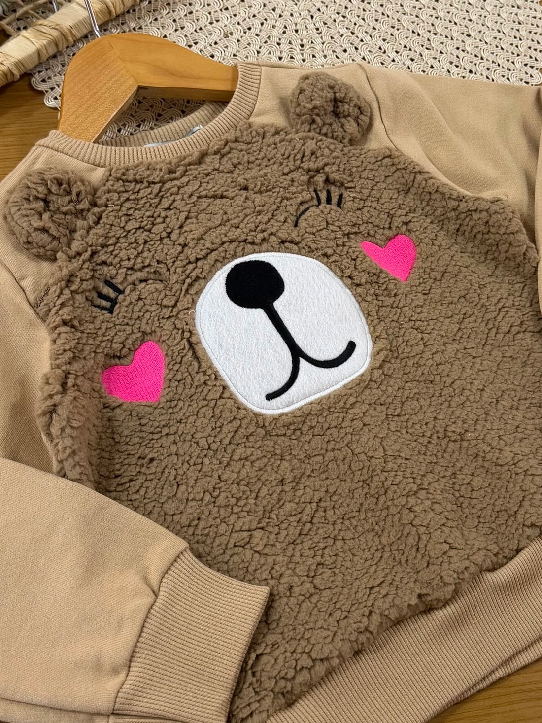 Moletom Infantil Bimbi Inverno Marrom Ursinho