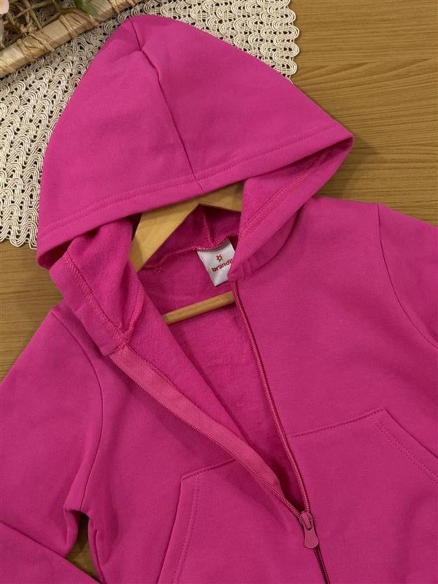Jaqueta Infantil Brandili Inverno Flanelada Rosa