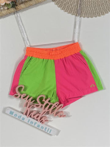Shorts Infantil Siri Kids Thais Verde 40088