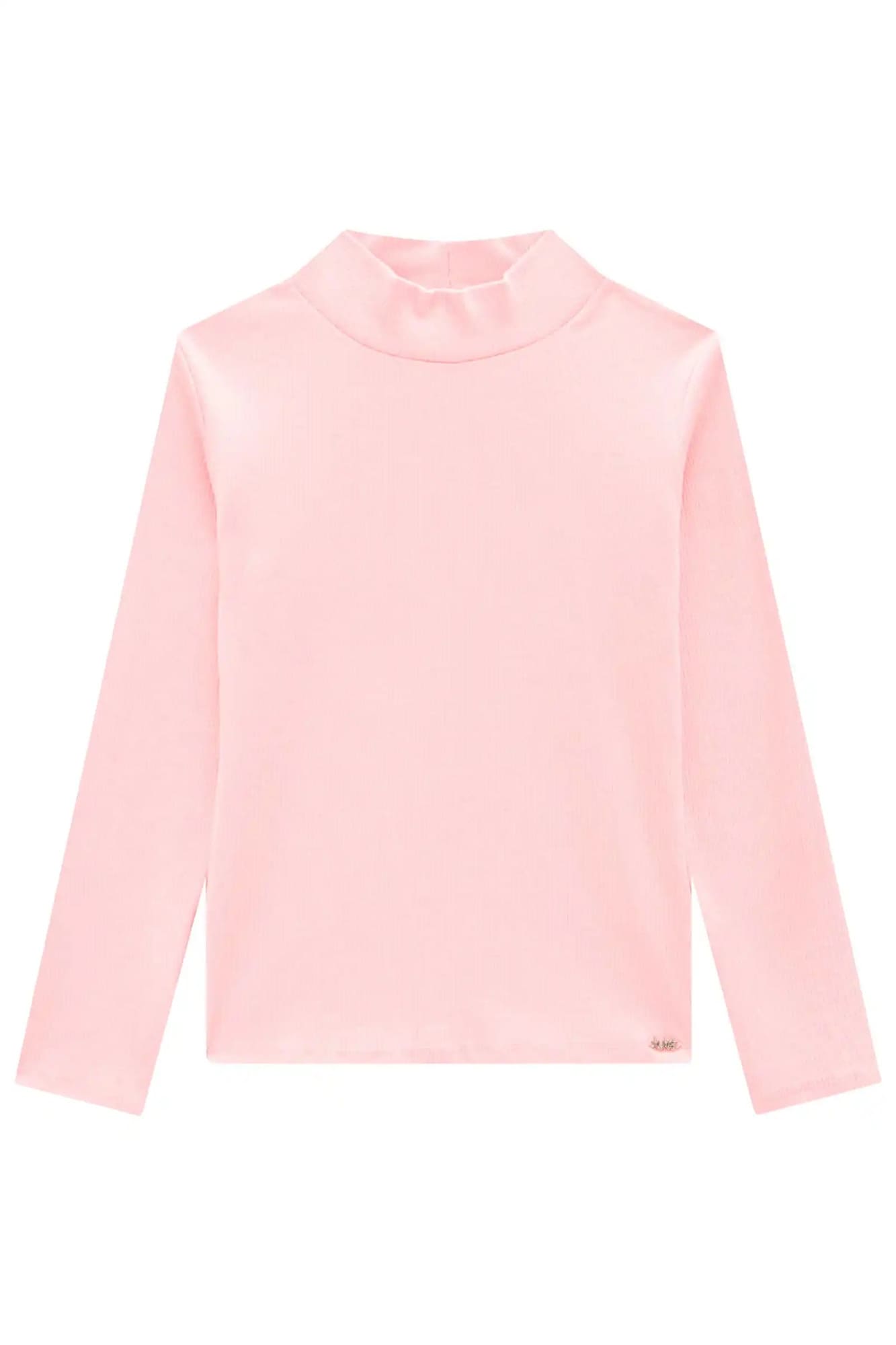 Blusa Infantil Kukie Inverno Canelada Rosa Claro