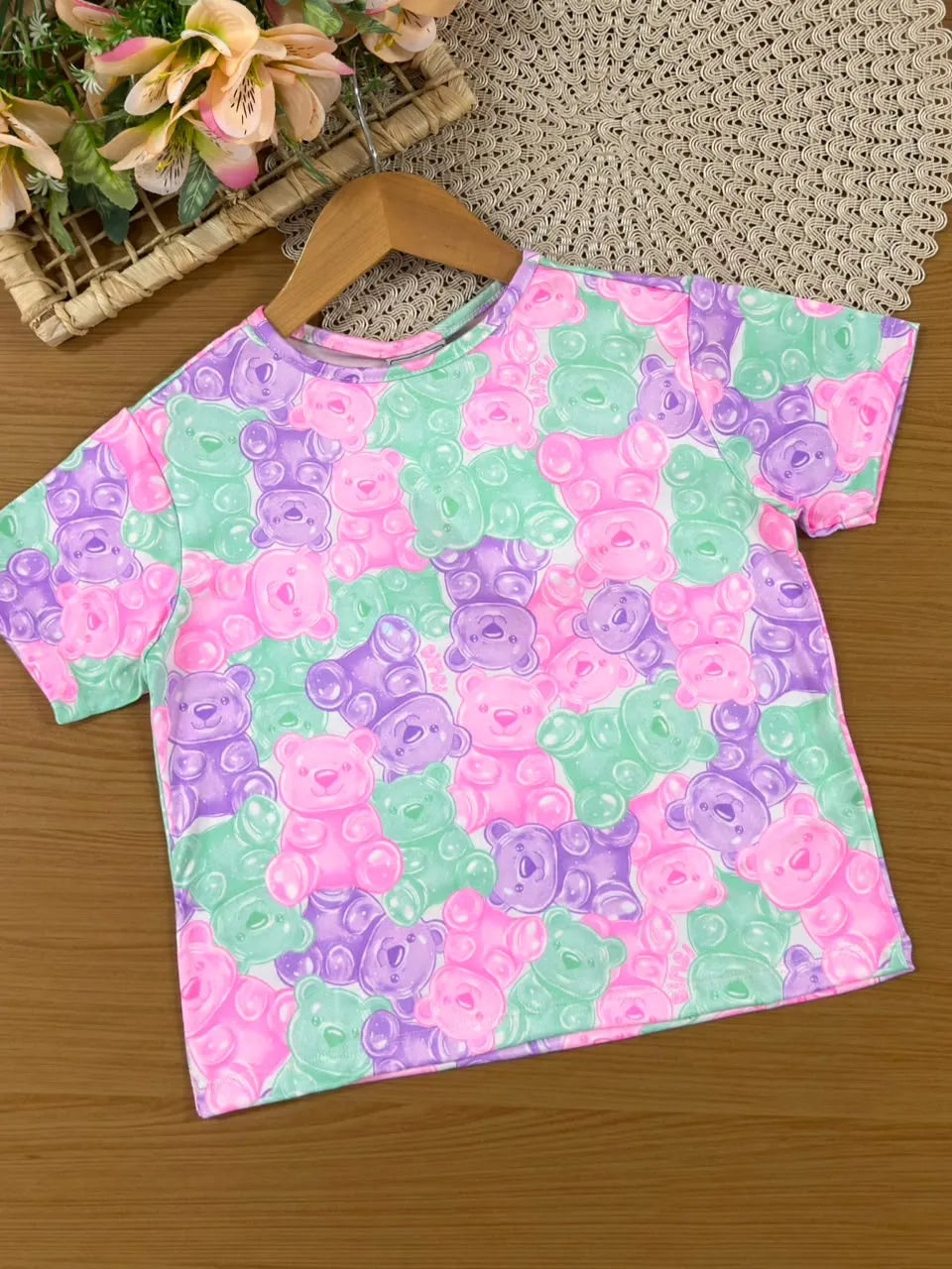 Pijama Infantil Menina Bimbi Gummy Bear Colors