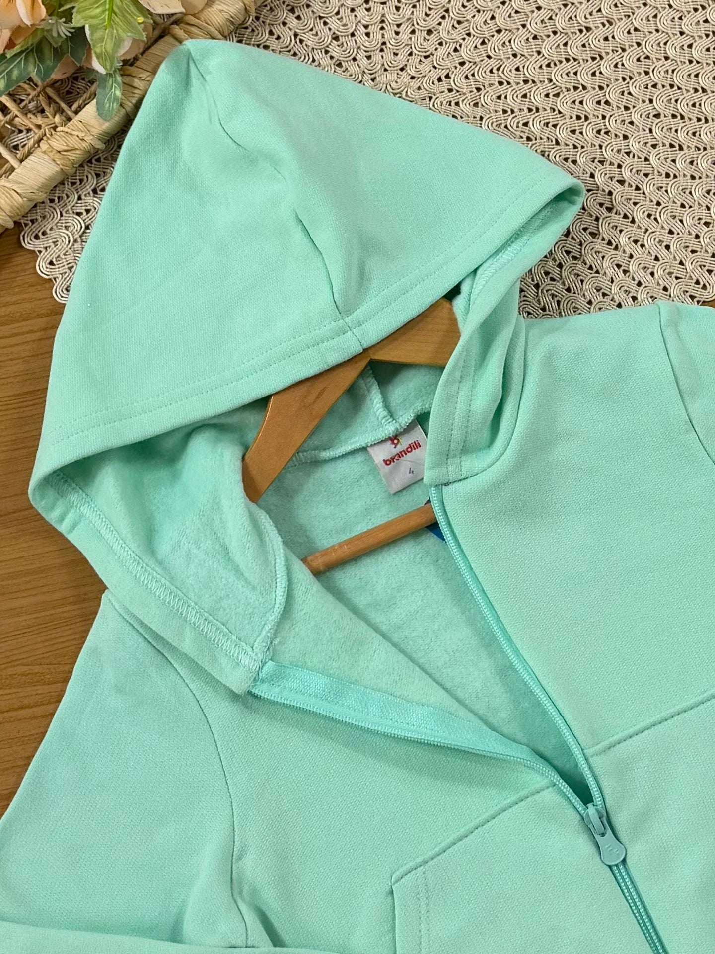 Moletom Infantil Brandili Flanelado Verde