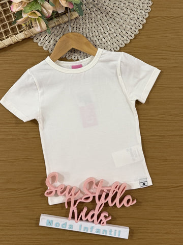 Blusa Infantil Cinti Verão Branca