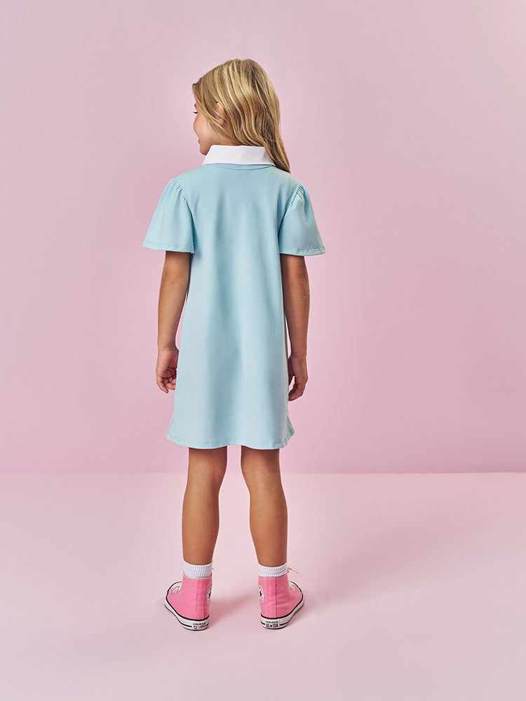 Vestido Infantil Cinti Verão Azul Tennis Sport House