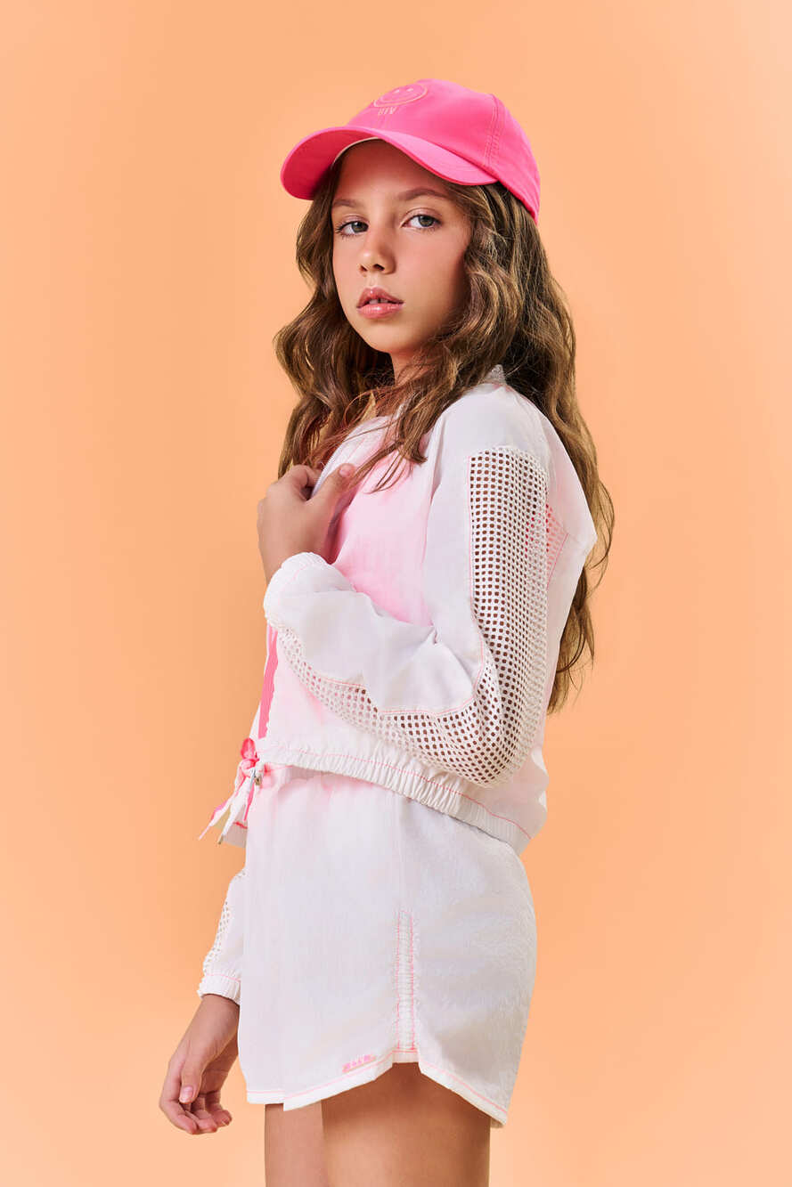 Shorts Infantil Catavento Verão Branco