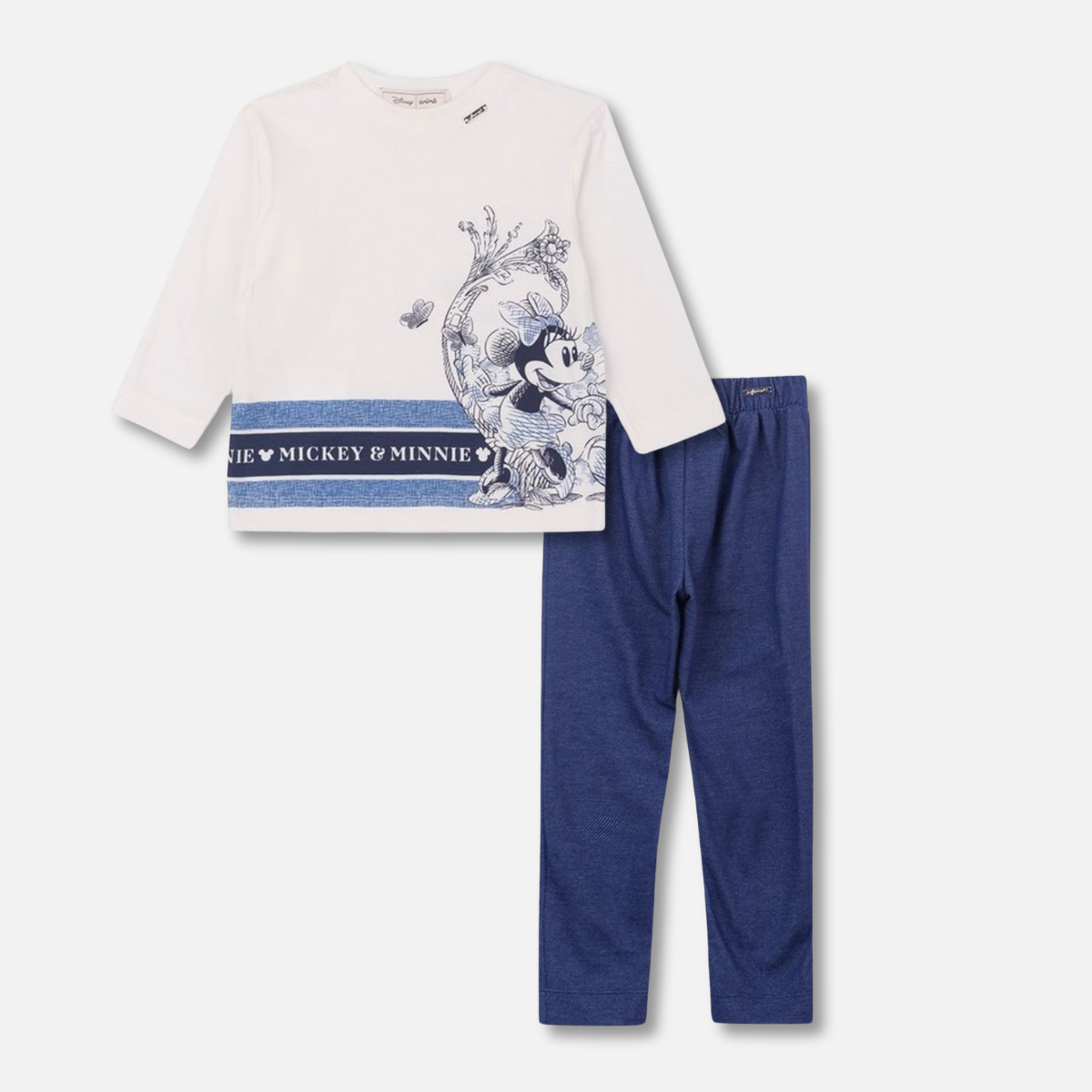 Conjunto infantil Animê Inverno Calça e Blusa Manga Longa Minnie Disney