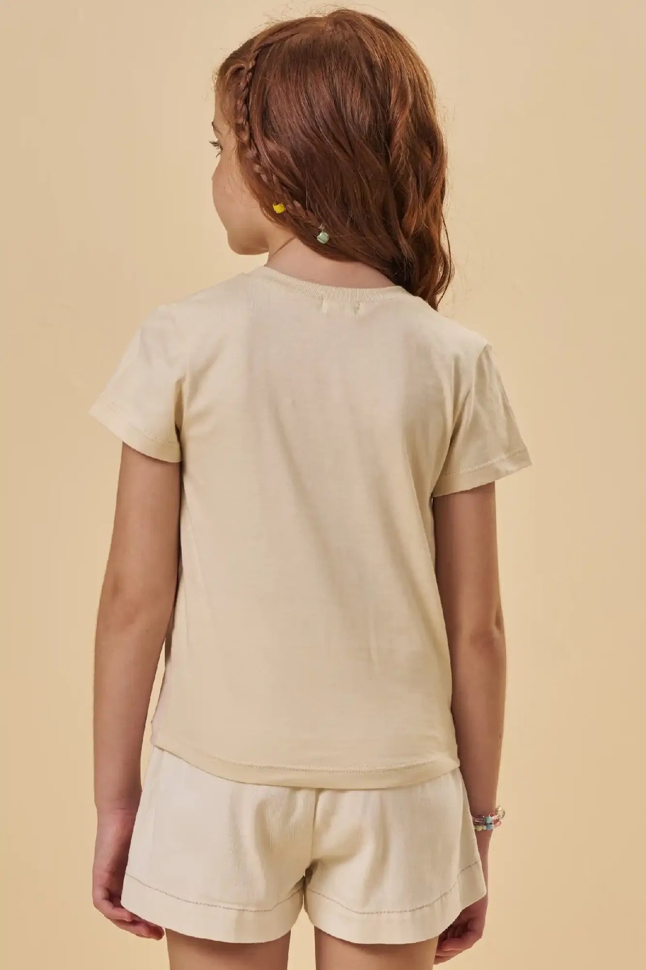 Blusa Infantil Menina Kukiê Bege Raposinha