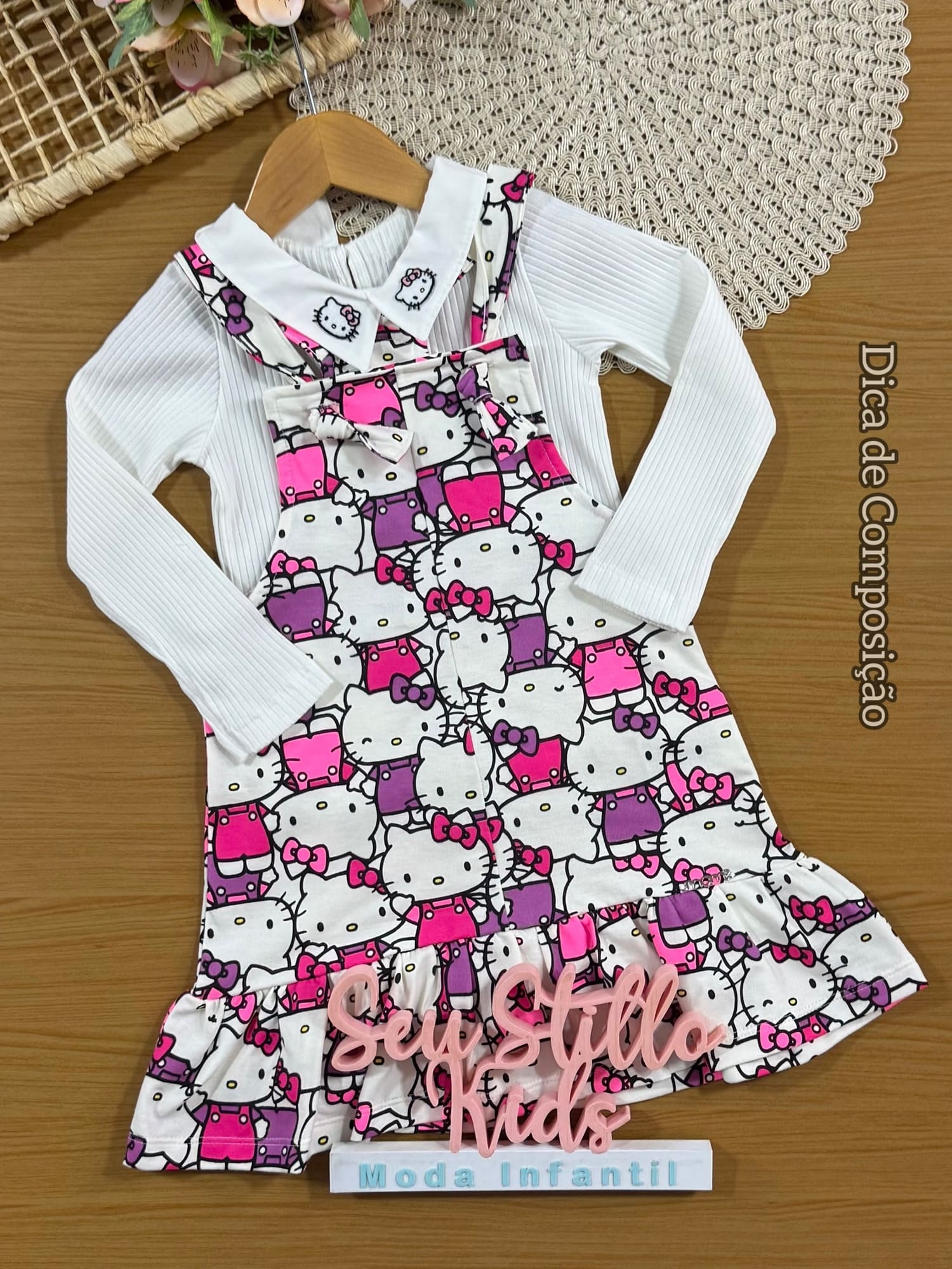 Salopete Infantil Momi Hello Kitty