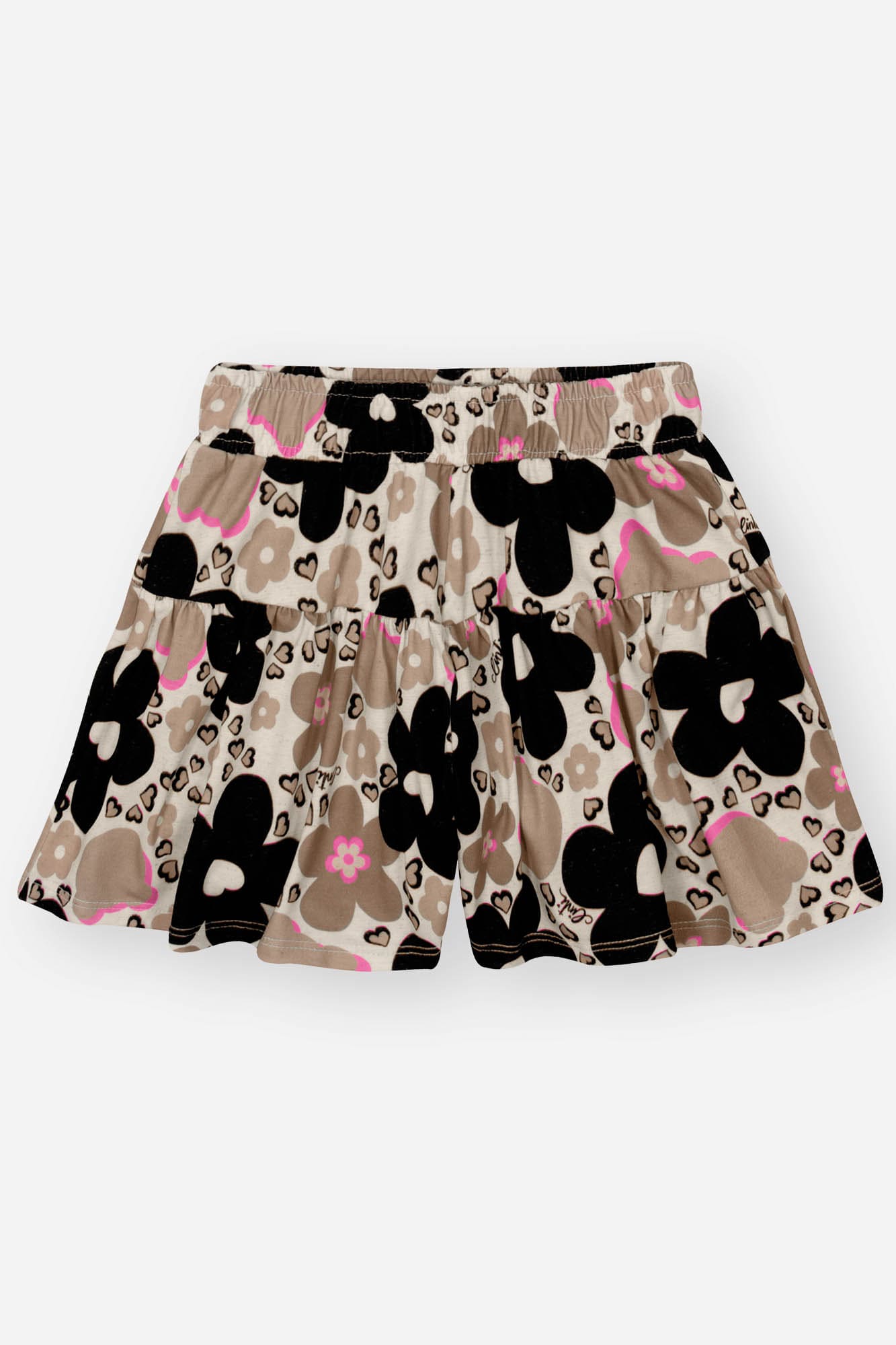 Conjunto Infantil Cinti Inverno Shorts e Blusa Off White Floral