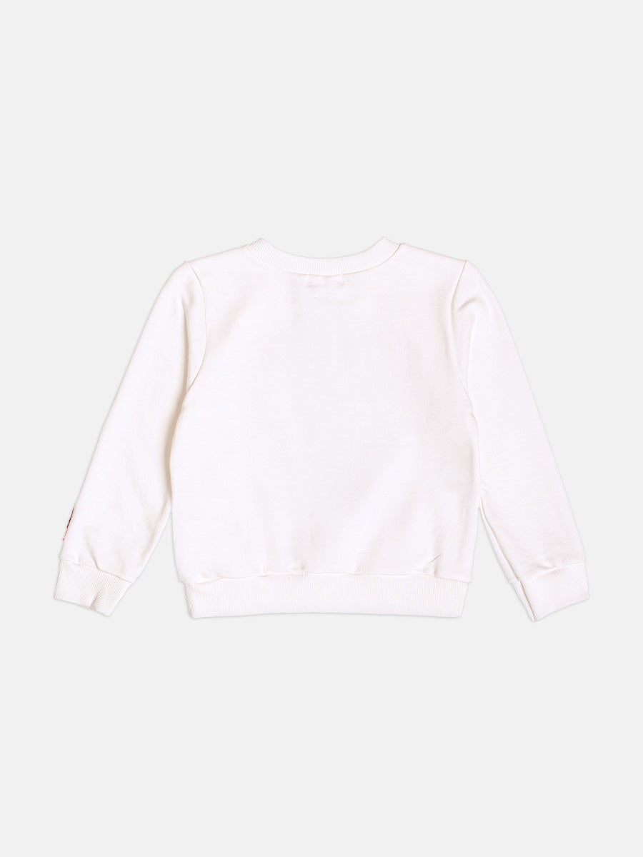 Casaco Infantil Momi Inverno Branco Hello Kitty Cowgirl