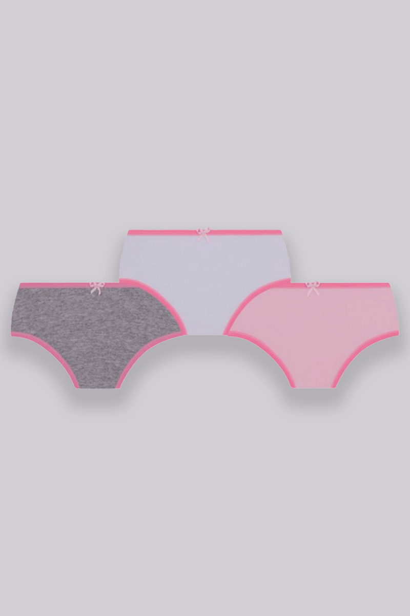 Kit Calcinha Infantil Lupo Básica Rosa