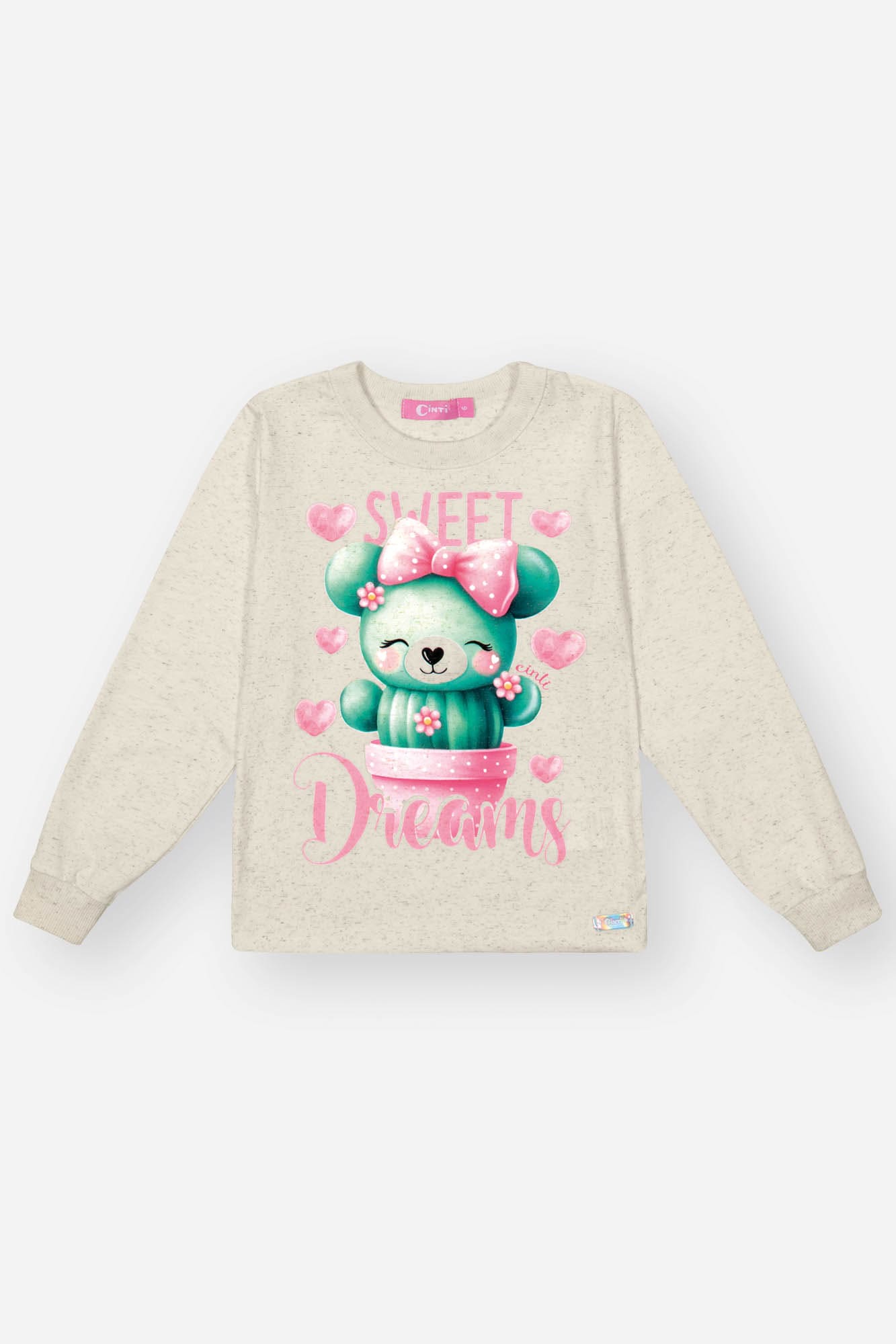 Pijama Infantil Cinti Inverno Calça e Blusa Cactos