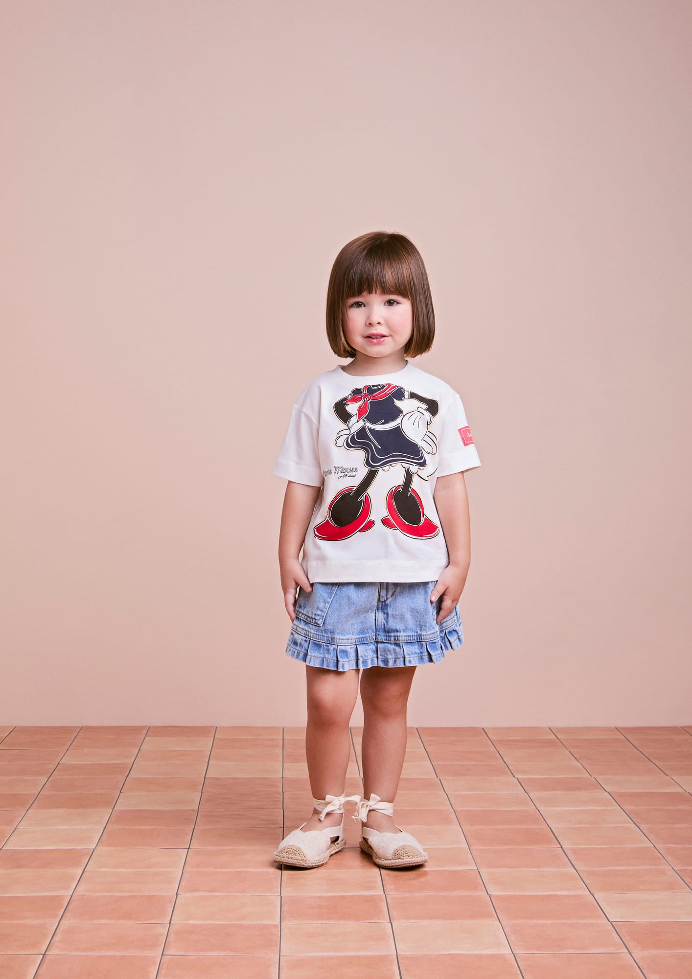 Blusa Infantil Animê Verão Branca Minnie Disney