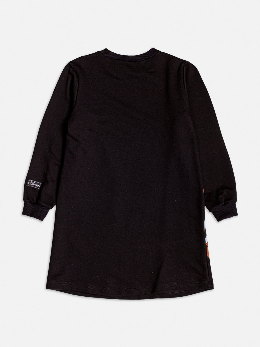 Vestido Infantil Momi Inverno Preto Tico e Teco