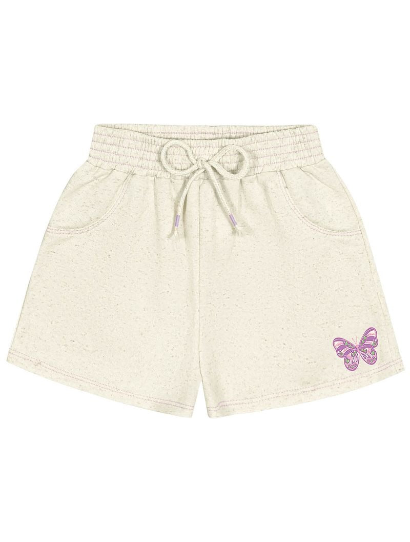 Conjunto Infantil Cinti Verão Shorts e Blusa Lilás Borboleta