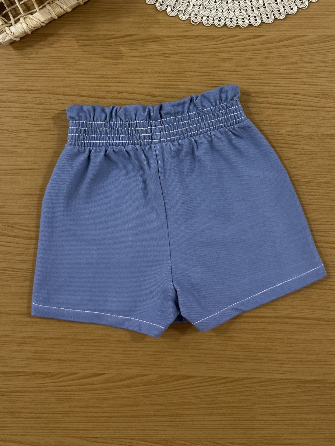 Shorts Saia Infantil Cinti Verão Azul Claro