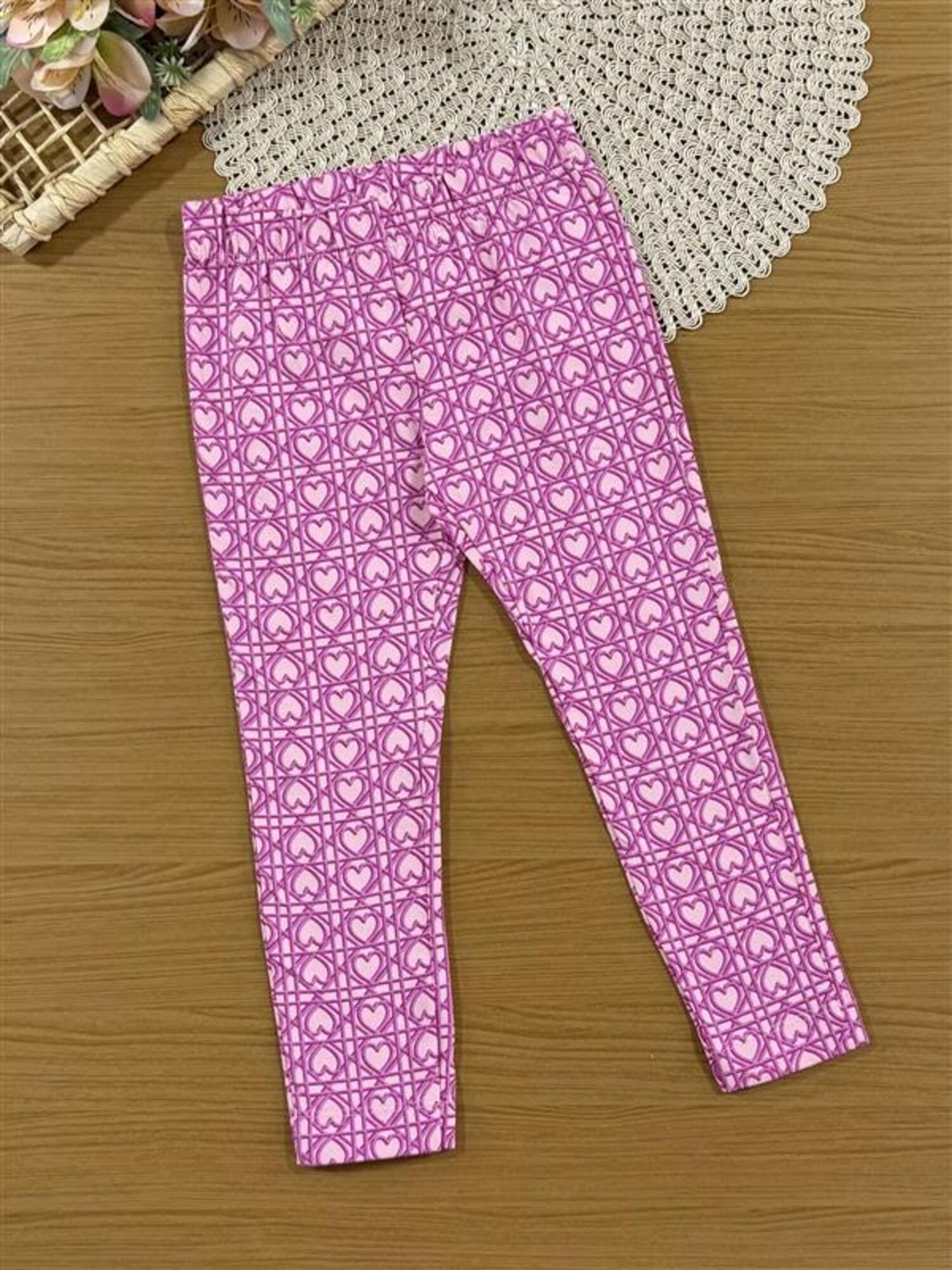 Conjunto Infantil Animê Inverno com Calça Rosa e Blusa Branca Minnie Mouse Disney