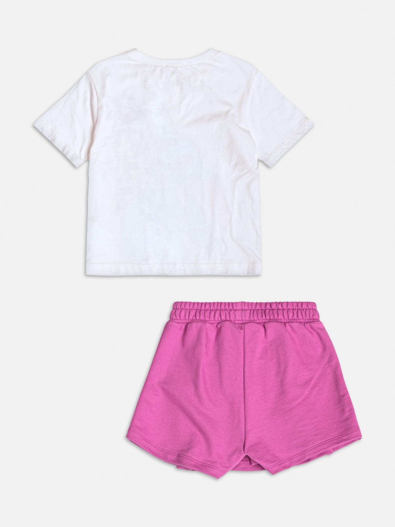 Conjunto Infantil Momi com Shorts Saia e Blusa Branca Stitch