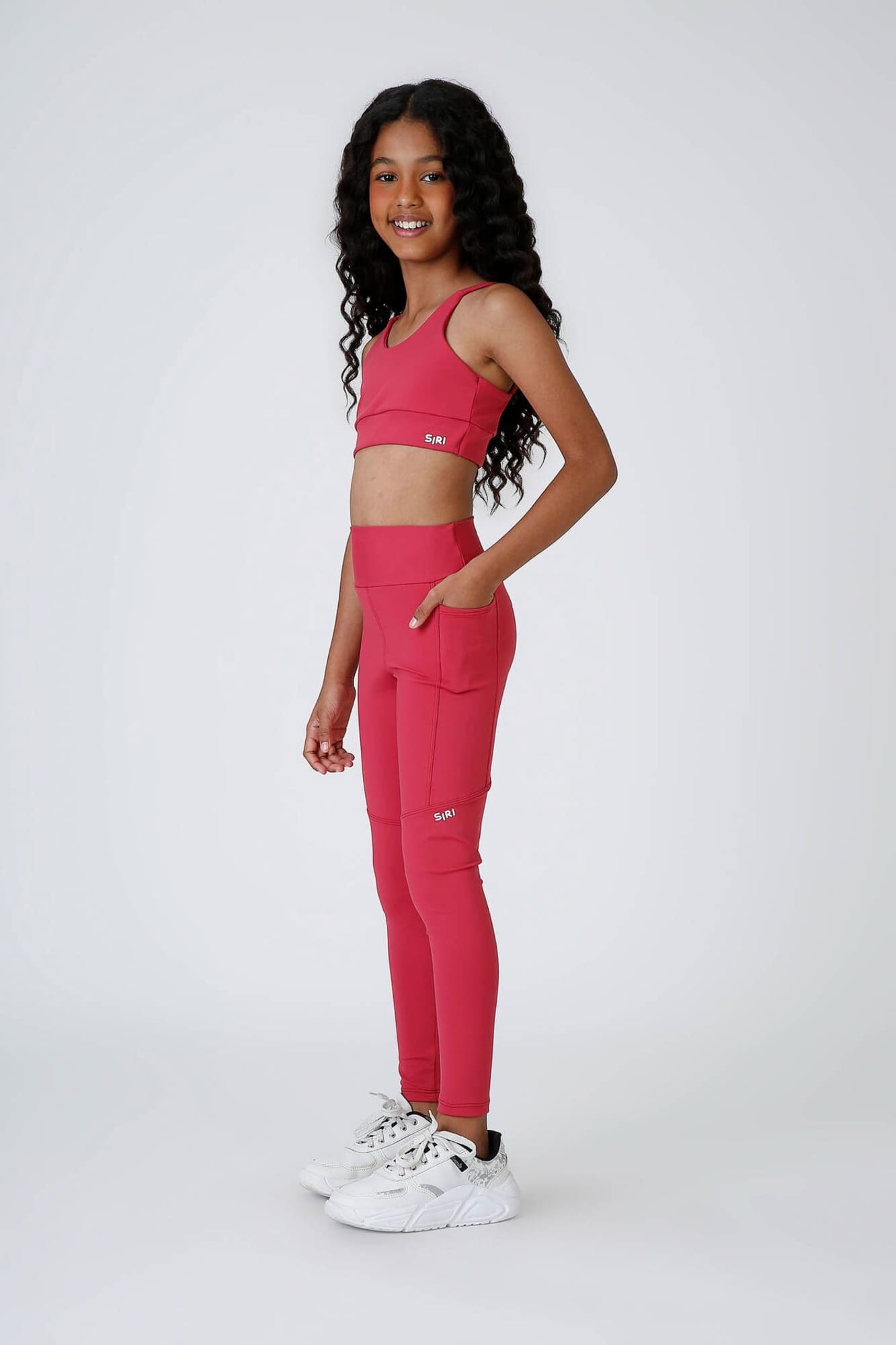 Calça Legging Infantil Siri Kids Spots Soraia Nagoya Vermelha 42626