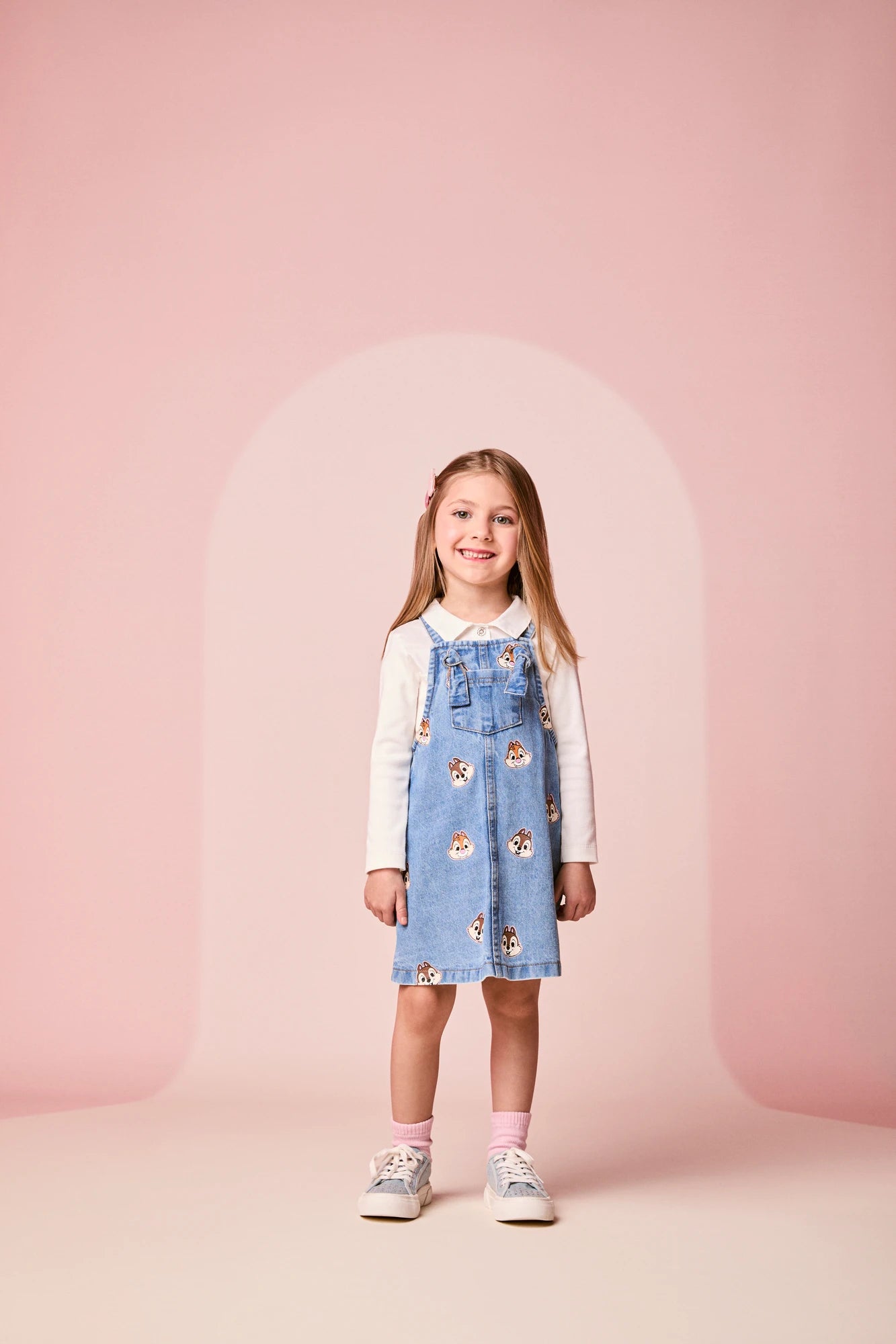 Salopete Infantil Momi Inverno Jeans Tico e Teco Disney