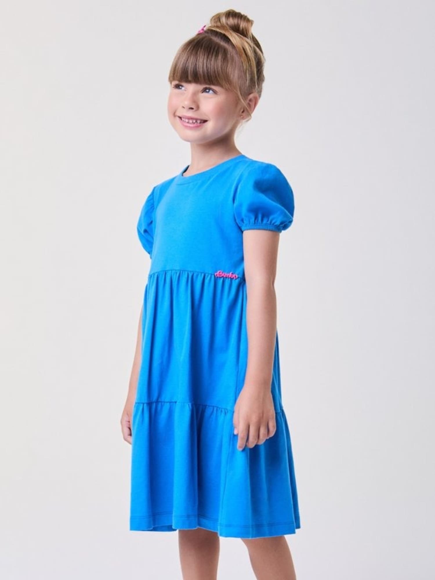 Vestido Infantil Bimbi Verão Azul
