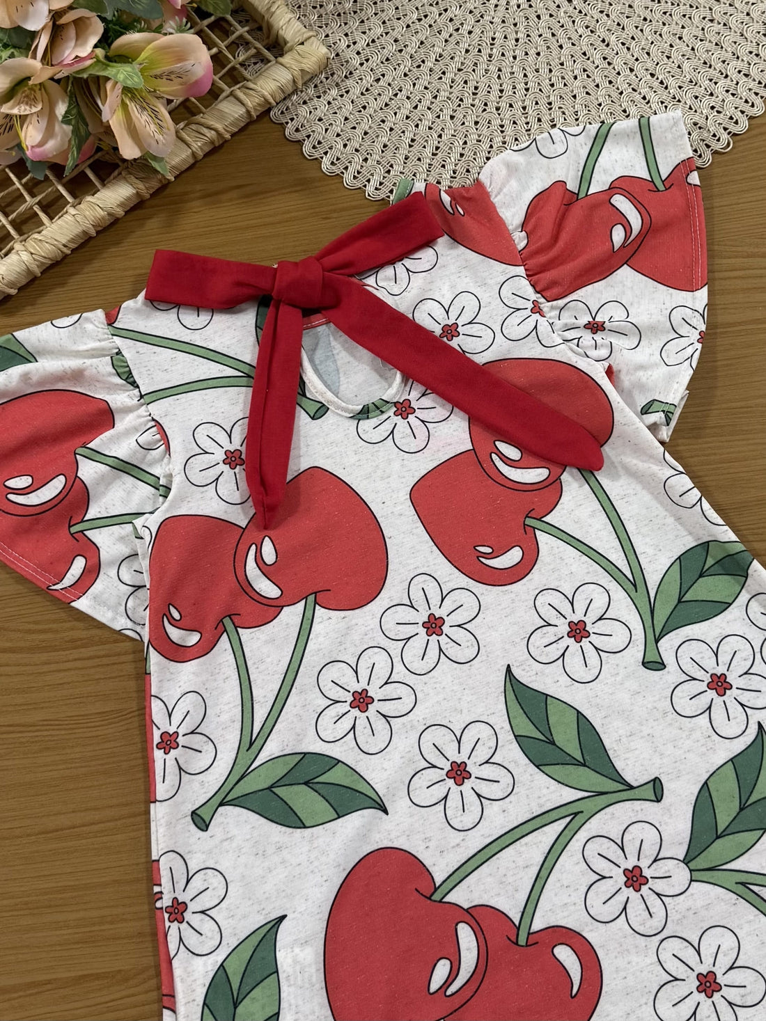 Vestido Infantil Cinti Off White Floral