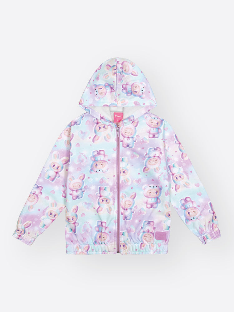 Conjunto Infantil Cinti Inverno com Calça e Jaqueta em Moletom Colorido Labubu