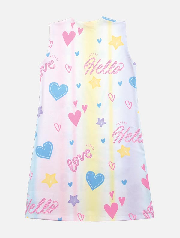 Vestido Infantil Cinti Verão Arco-íris