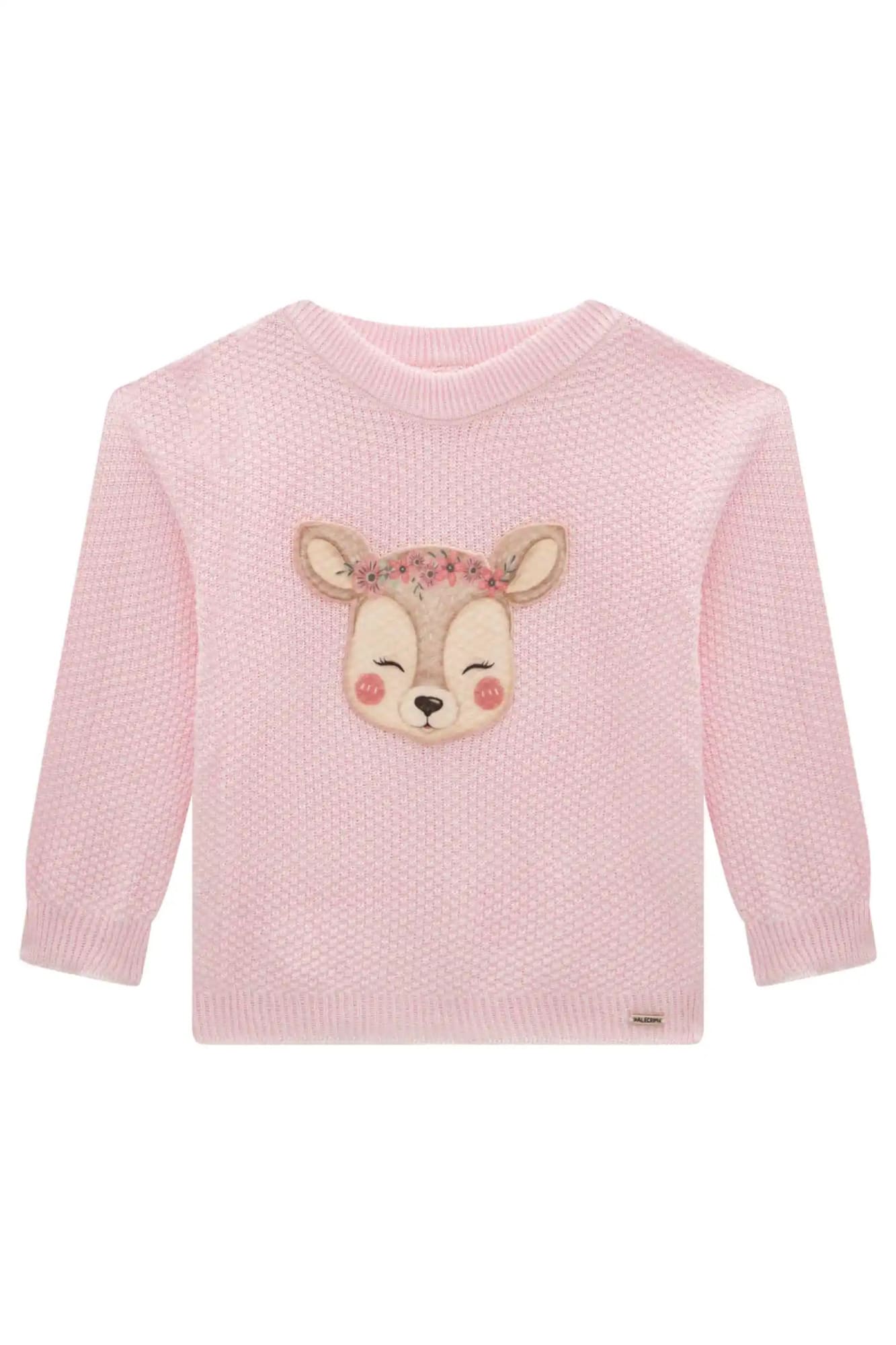 Casaco Infantil Kukiê Inverno Rosa Claro Cervo