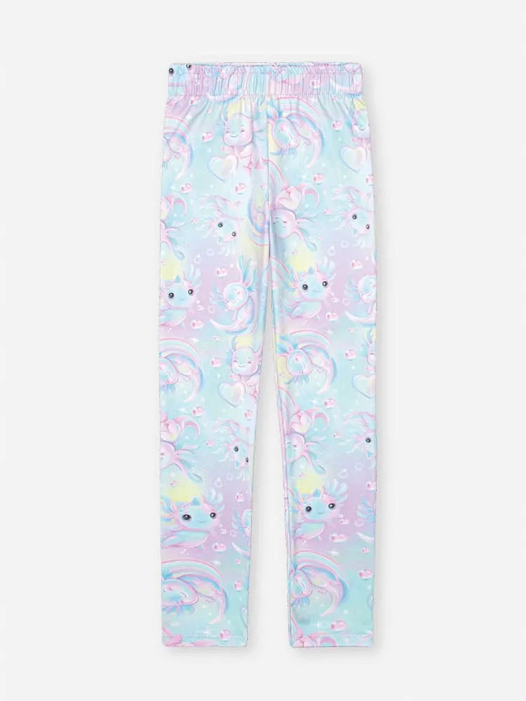Calça Legging Infantil Cinti Lilás Axolote