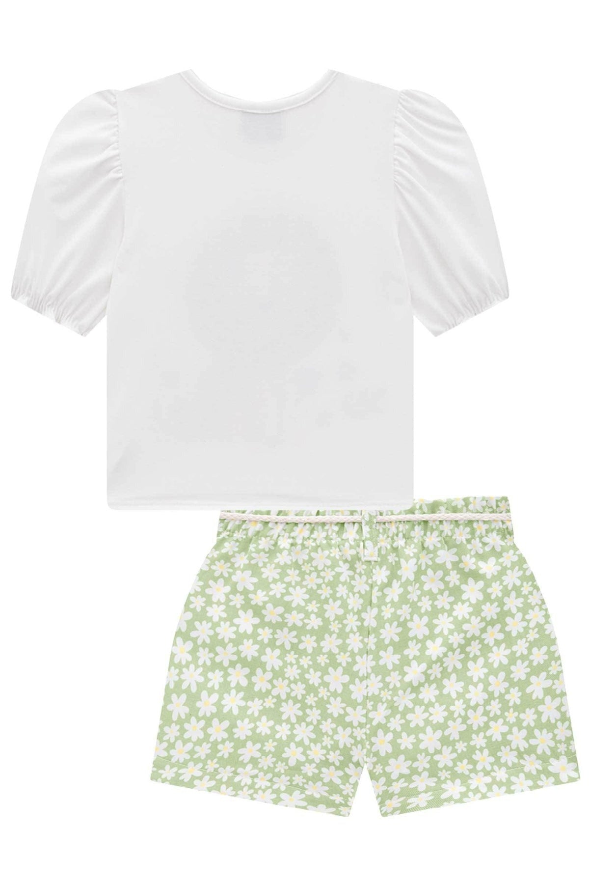 Conjunto Infantil Kukie Alecrim Shorts e Blusa Manga Curta