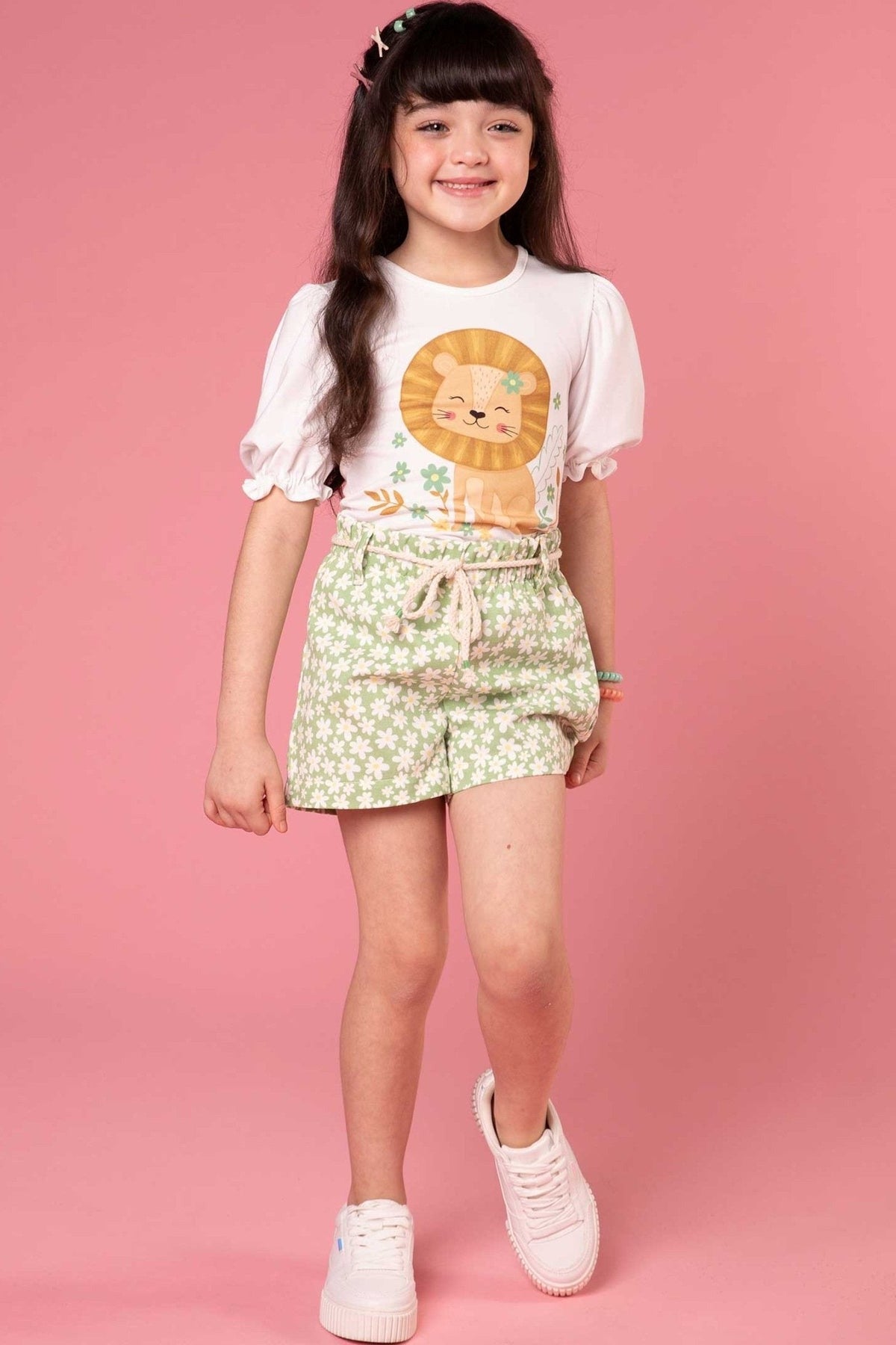 Conjunto Infantil Kukie Alecrim Shorts e Blusa Manga Curta
