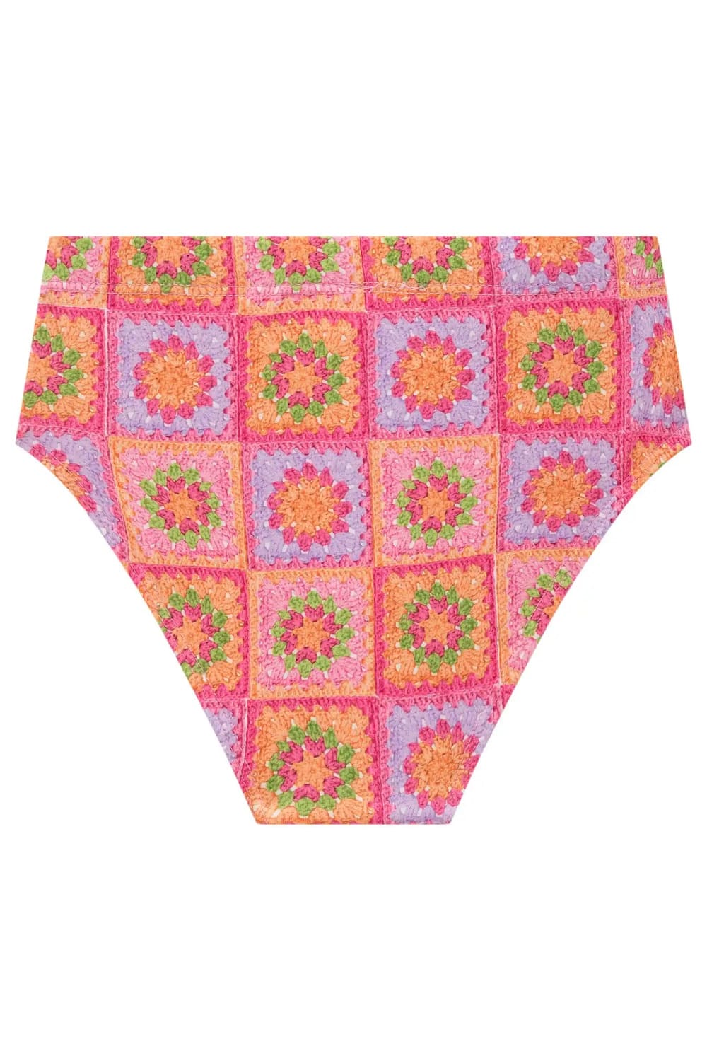 Biquíni Infantil Kukie Rosa Crochê Florzinha