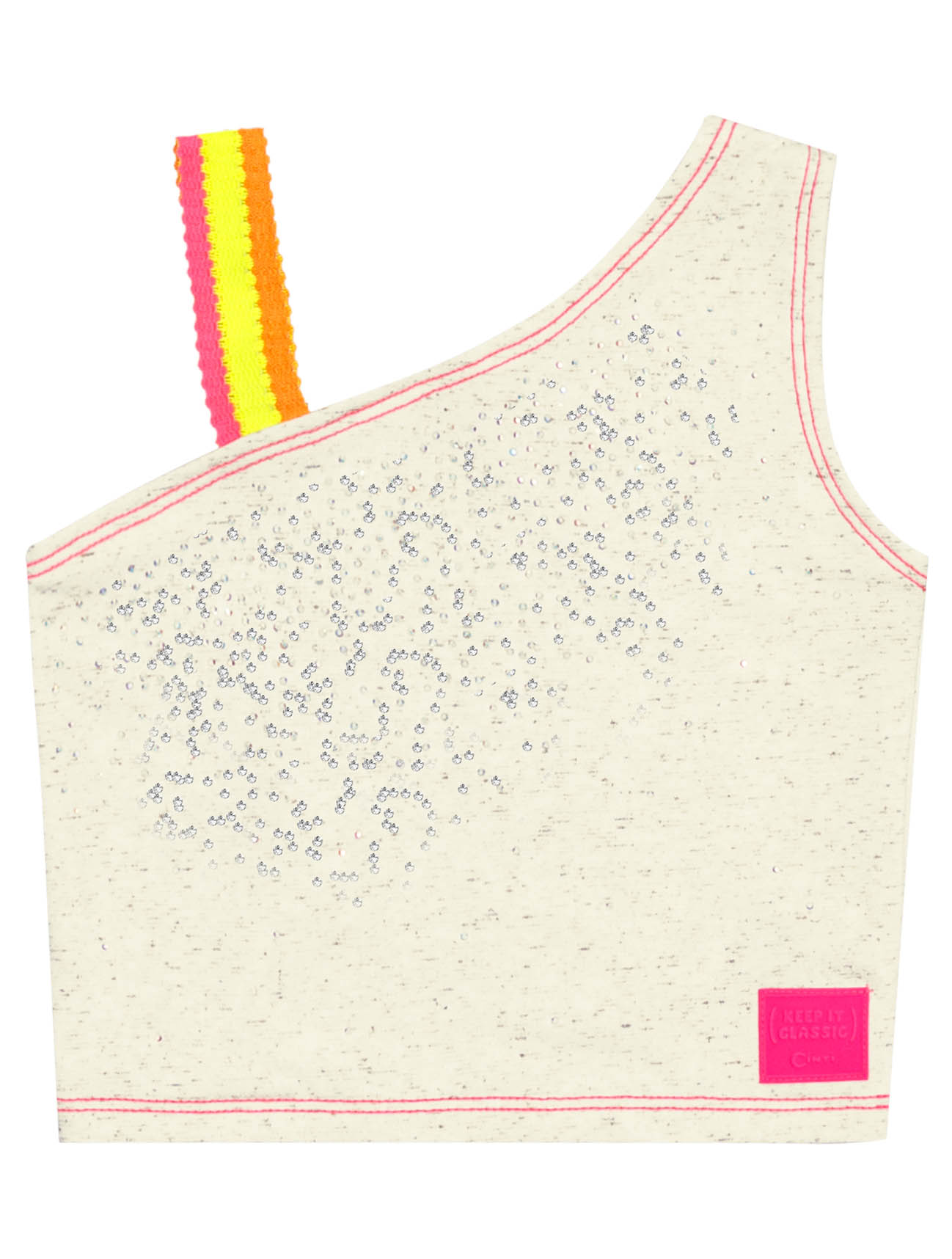 Conjunto Infantil Cinti Verão com Shorts Coração Rosa e Blusa