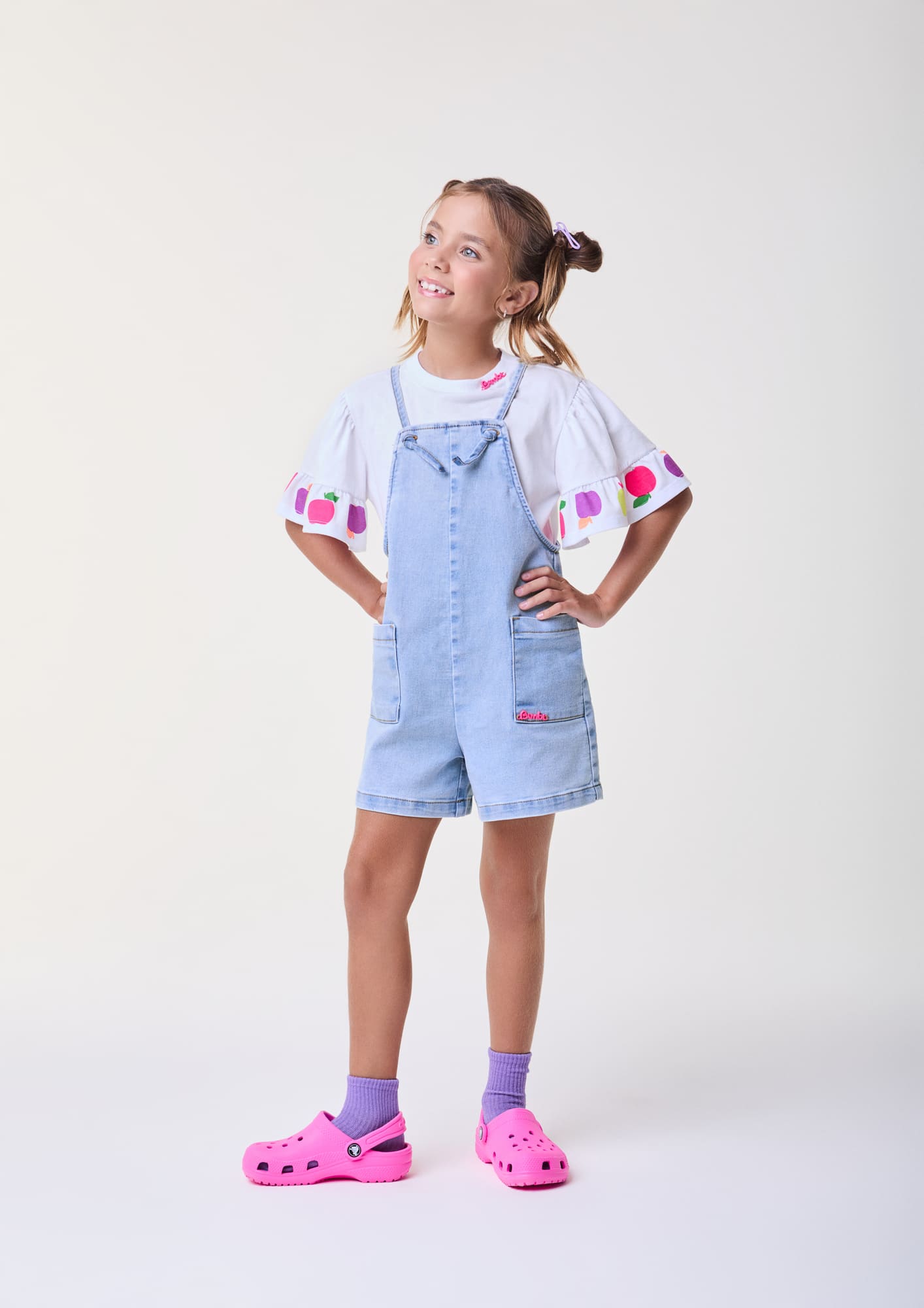Blusa Infantil Bimbi Verão Branca Maçãzinha