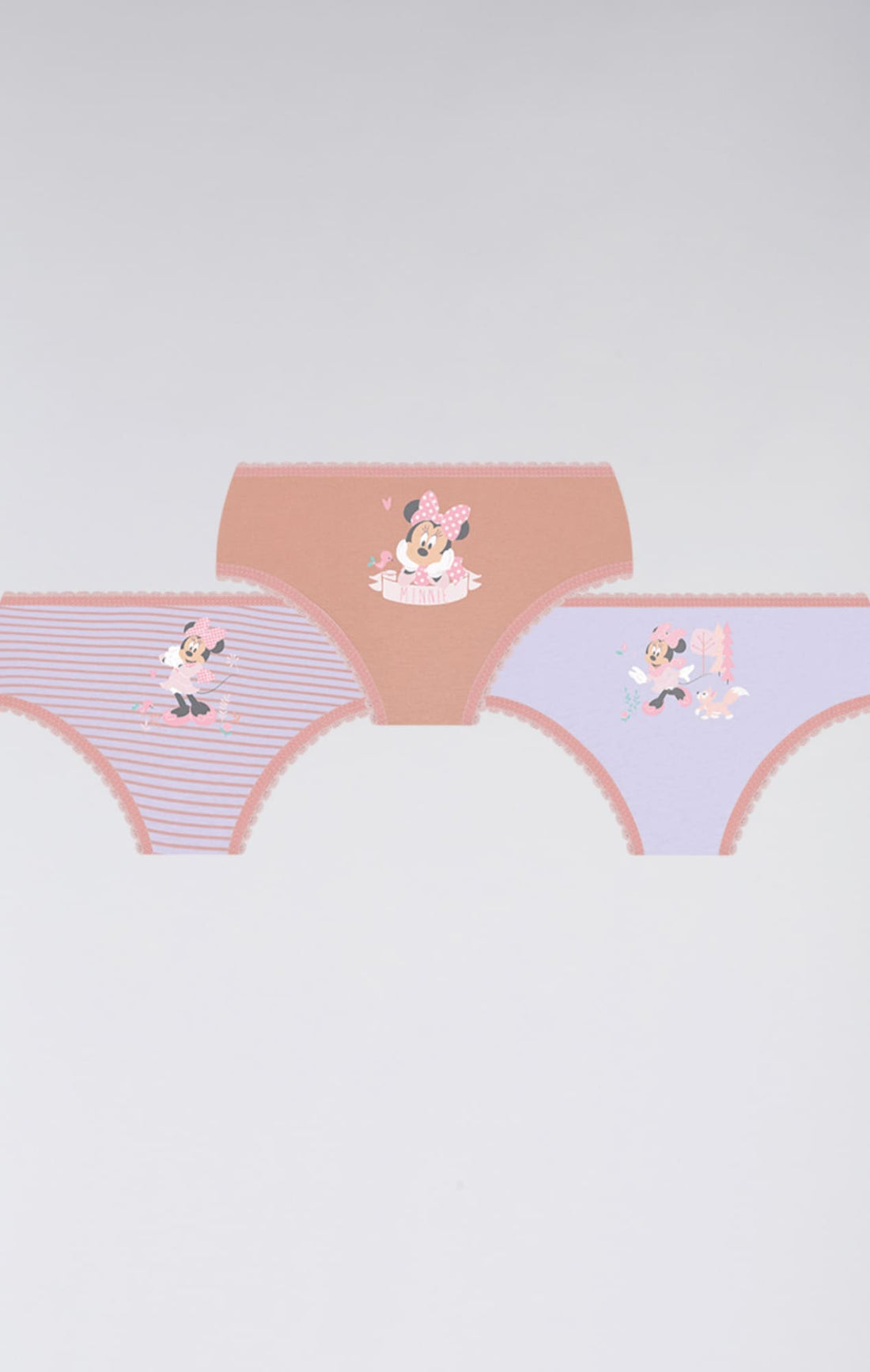 Kit Calcinha Infantil Lupo Minnie Disney